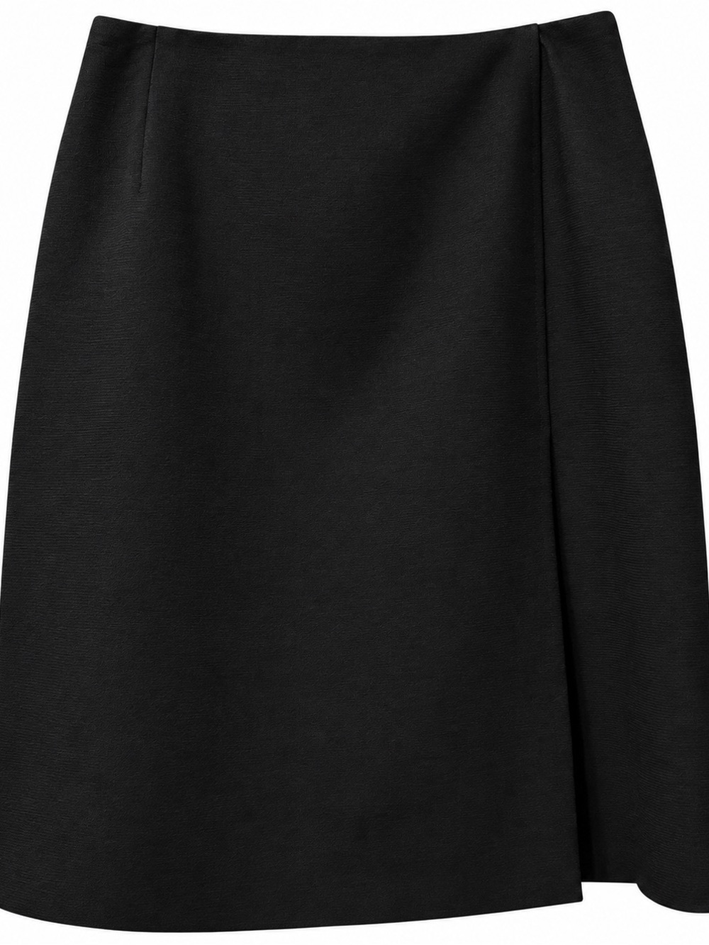Ralph Lauren Black Wool Wrap Pencil Skirt Size 8 Corpcore Career